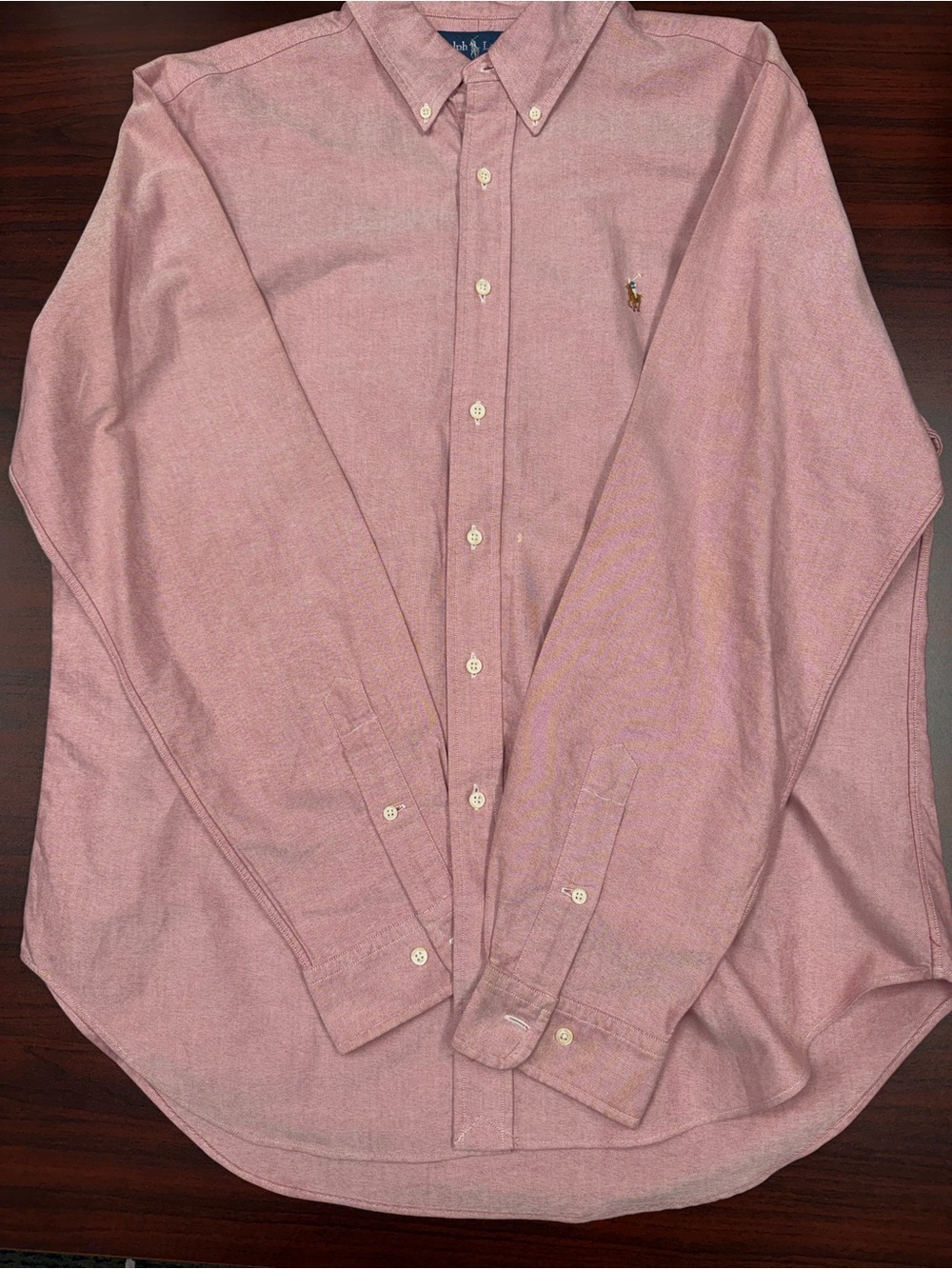 Ralph Lauren Men's Long-Sleeve Button-Down Shirt in Pink